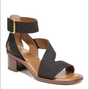 Franco Sarto Lorelia Black Strappy Heeled Sandal
